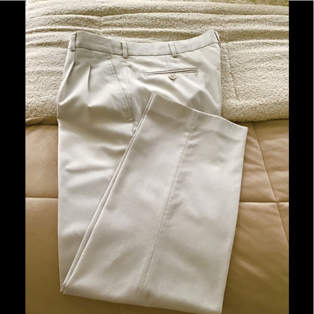 Ken Philipy trousers men’s beige 36x31  nice fit lots of pockets office …